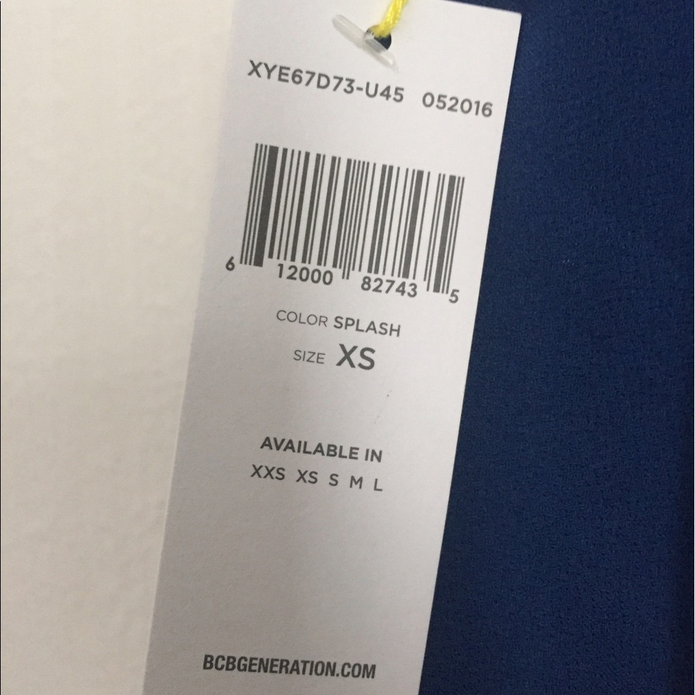 BCBGeneration Royal Blue Backless V-Neck Skater Dress - Picture 4 of 4